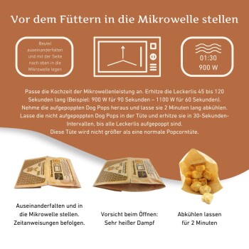 Wildfang Dog Pops - Käse-Popcorn für Hunde