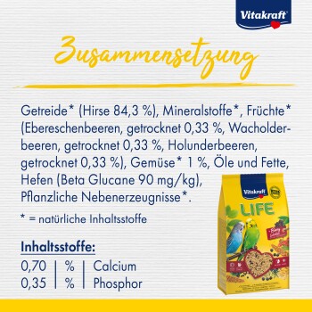 Vitakraft Life Power of Nature Sittiche 800 g
