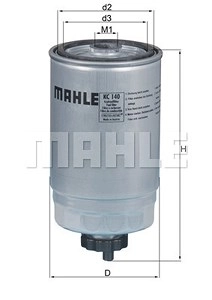 MAHLE ORIGINAL Kraftstofffilter KC 140 Leitungsfilter,Spritfilter FIAT,PEUGEOT,CITROËN,DUCATO Kasten (244),DUCATO Pritsche/Fahrgestell (230)