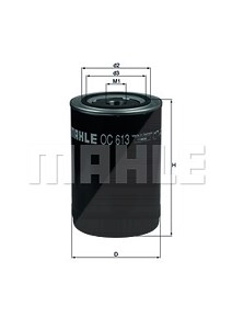 MAHLE ORIGINAL Ölfilter OC 613 Motorölfilter,Filter für Öl FIAT,PEUGEOT,CITROËN,Ducato Kastenwagen (250_, 290_),Ducato Bus (250_, 290_)