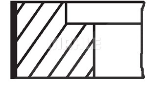 MAHLE ORIGINAL Kolbenringsatz 030 48 N0  VW,Transporter IV Bus (70B, 70C, 7DB, 7DK, 70J, 70K, 7DC, 7DJ)