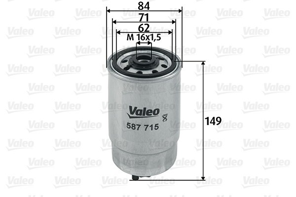 VALEO Kraftstofffilter 587715 Leitungsfilter,Spritfilter VW,AUDI,SKODA,PASSAT Variant (3B6),PASSAT Variant (3B5),PASSAT (3B3),PASSAT (3B2)