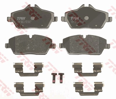 TRW Bremsbelagsatz GDB1611 Bremsbeläge,Bremsklötze BMW,MINI,1 Schrägheck (E87),1 Schrägheck (E81),1 Coupe (E82),1 Cabrio (E88),Schrägheck (R56)