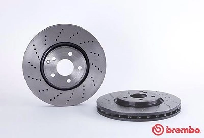 BREMBO Bremsscheibe 09.B742.51 Bremsscheiben,Scheibenbremsen MERCEDES-BENZ,CLS (C218),CLS Shooting Brake (X218)