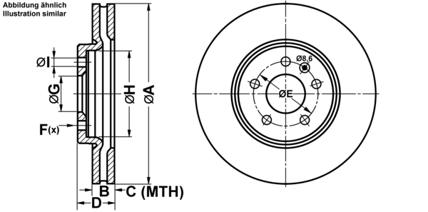 ATE Bremsscheibe 24.0130-0224.1 Bremsscheiben,Scheibenbremsen OPEL,VAUXHALL,Astra J Sports Tourer (P10),ASTRA J,ZAFIRA TOURER C (P12)