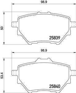 BREMBO Bremsbelagsatz P 61 122 Bremsbeläge,Bremsklötze OPEL,PEUGEOT,CITROËN,GRANDLAND X (A18),Corsa F,COMBO Großraumlimousine (X19)