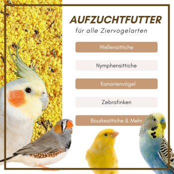 Optimax - Aufzuchtfutter & Konditionsfutter für Vögel 300 g