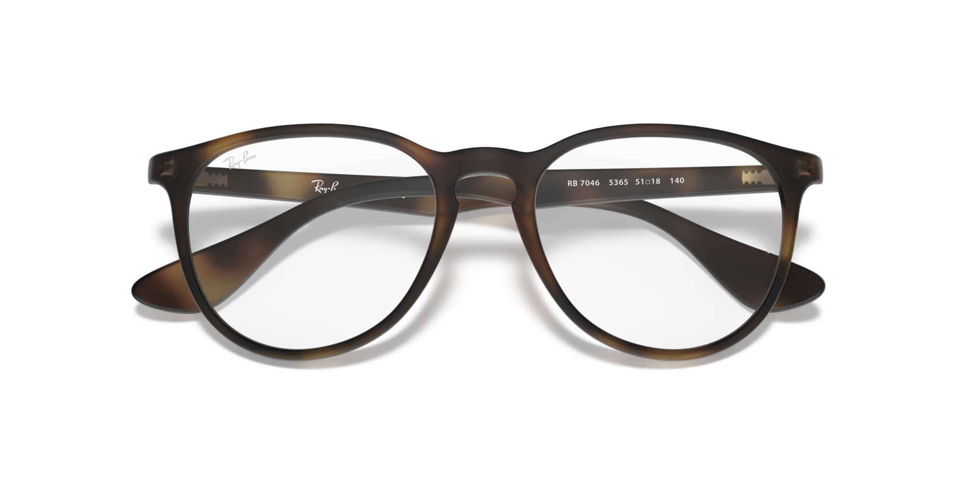 Ray-Ban RX 7046 5365 small, inkl. Gläser, Runde Brille, Damen