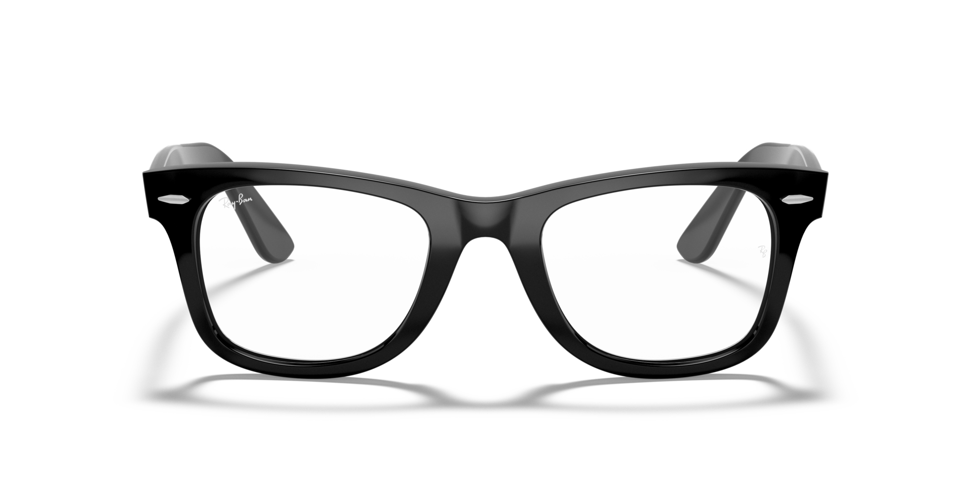 Ray-Ban Wayfarer RX 4340V 2000, inkl. Gläser, Quadratische Brille, Unisex