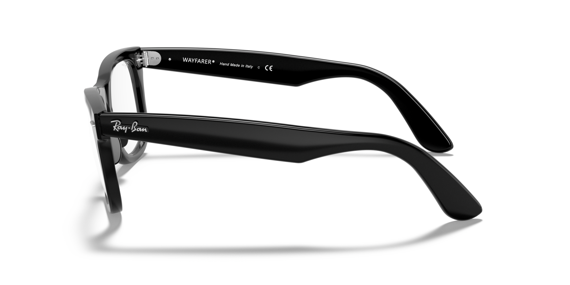 Ray-Ban Wayfarer RX 4340V 2000, inkl. Gläser, Quadratische Brille, Unisex