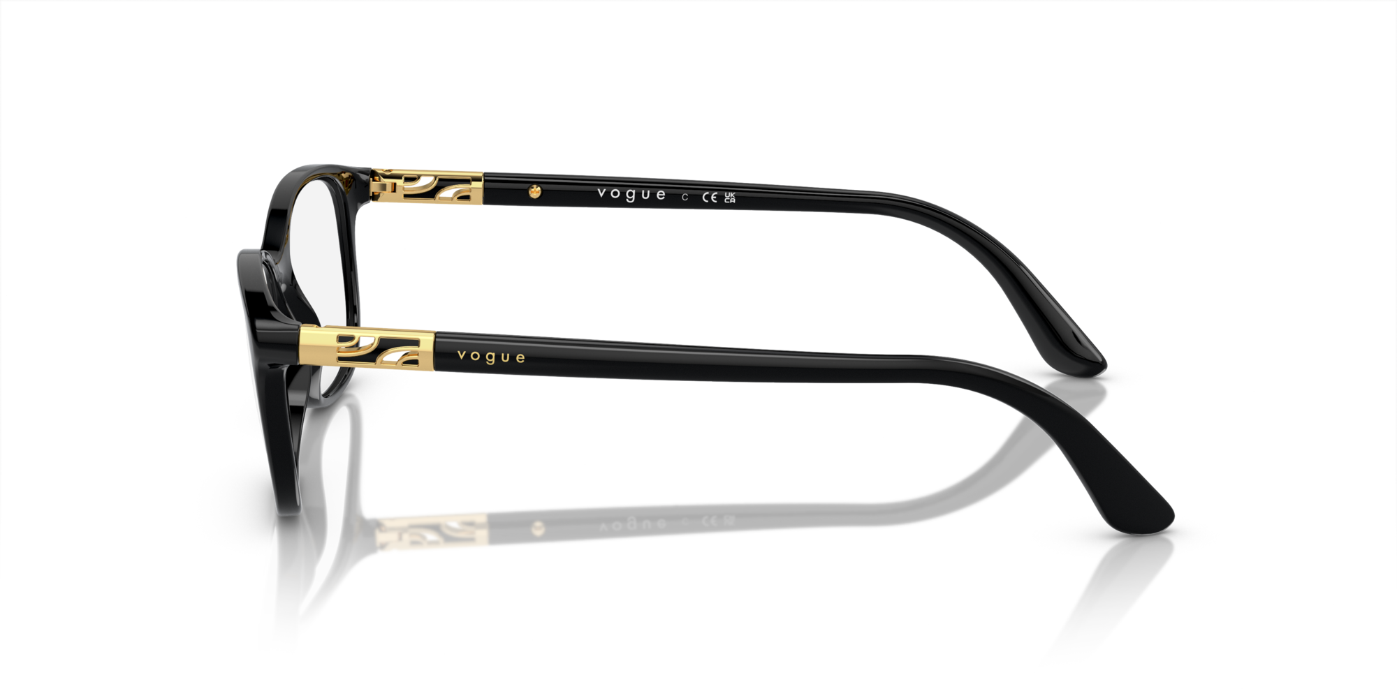 VOGUE Eyewear VO 5163 W44, inkl. Gläser, Quadratische Brille, Damen
