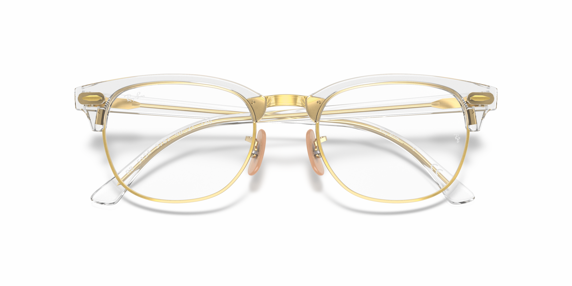 Ray-Ban Clubmaster RX 5154 5762 small, inkl. Gläser, Quadratische Brille, Unisex