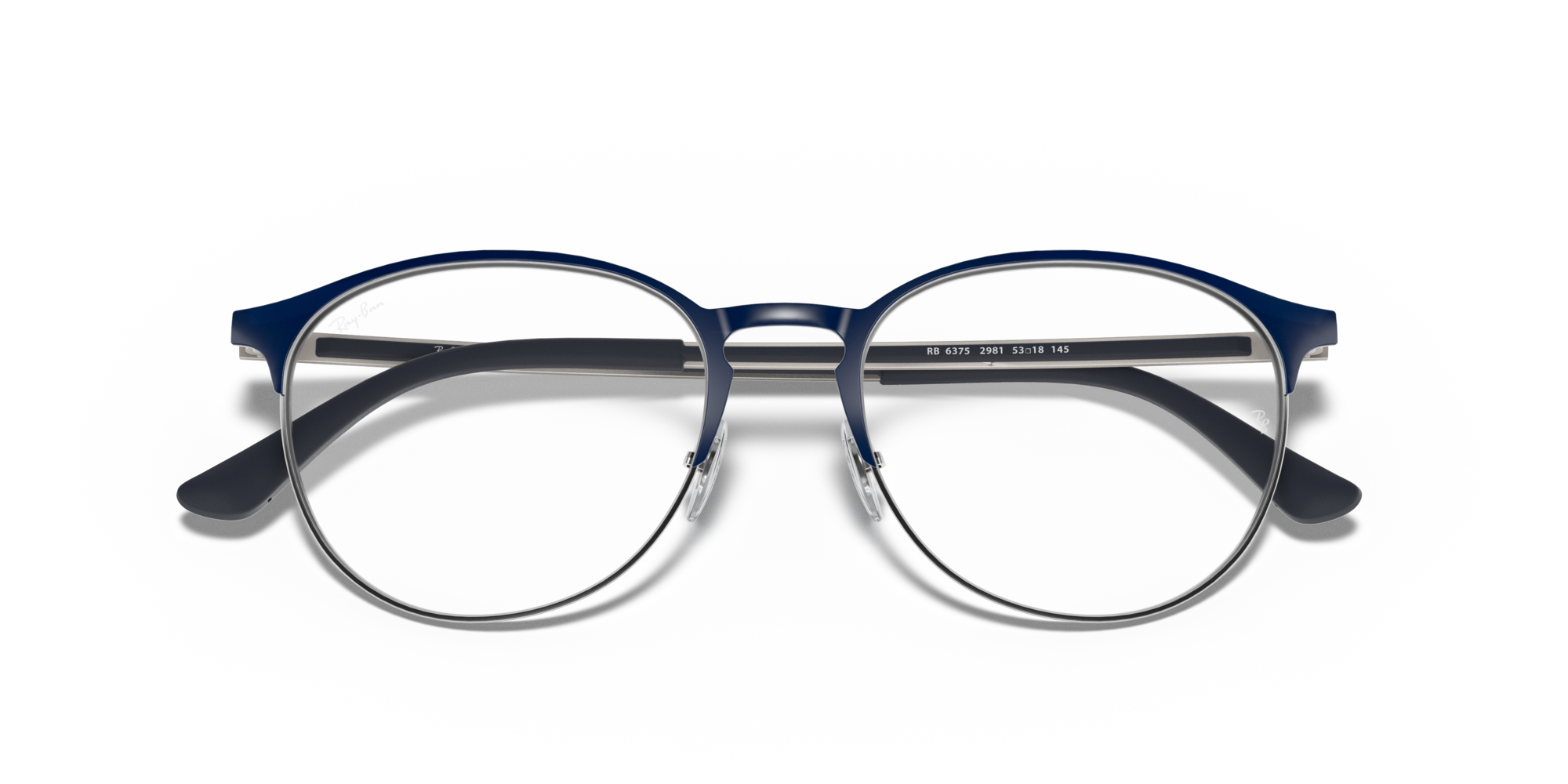 Ray-Ban RX 6375 2981 small, inkl. Gläser, Runde Brille, Unisex
