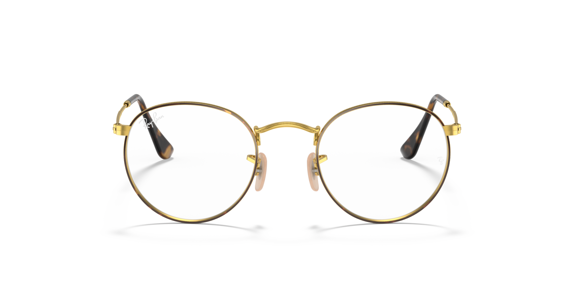 Ray-Ban ROUND METAL RX 3447V 2945 L, inkl. Gläser, Runde Brille, Unisex