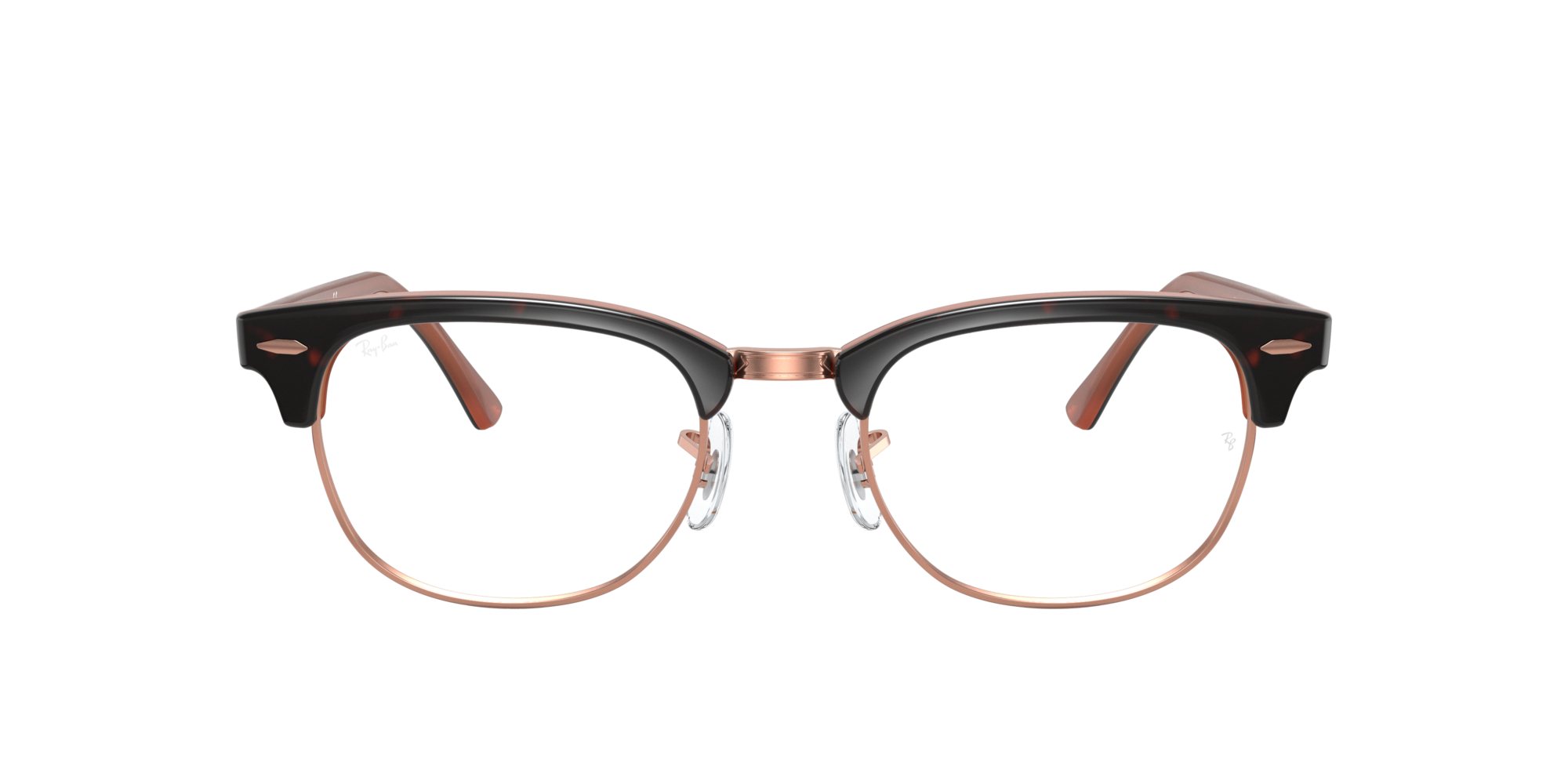 Ray-Ban Clubmaster RX 5154 5884 large, inkl. Gläser, Quadratische Brille, Unisex