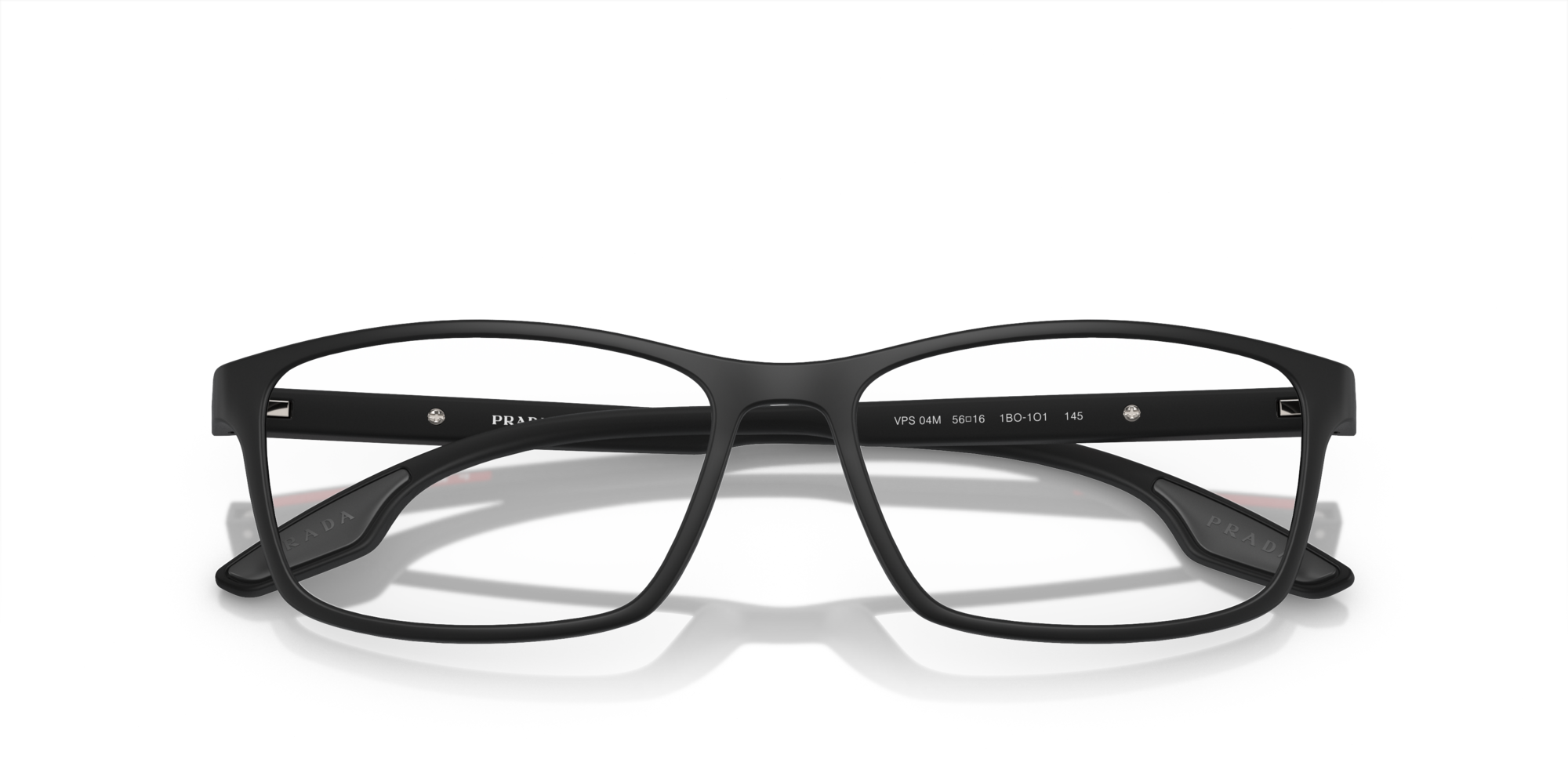 Prada Linea Rossa PS 04MV 1BO1O1, inkl. Gläser, Rechteckige Brille, Herren