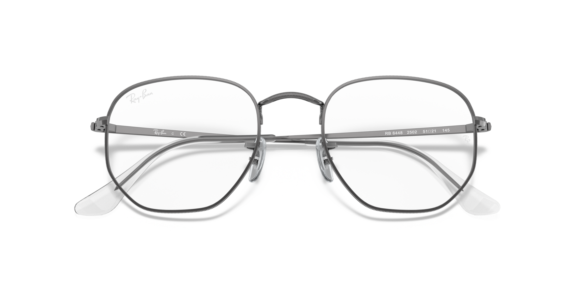 Ray-Ban RX 6448 2502, inkl. Gläser, Runde Brille, Unisex