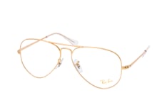 Ray-Ban Aviator RX 6489 3086, inkl. Gläser, Aviator Brille, Unisex