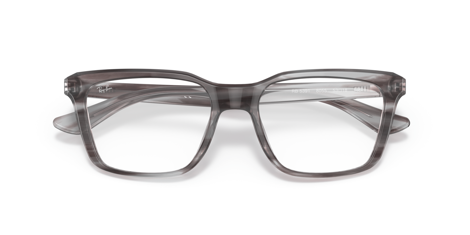 Ray-Ban RX 5391 8055, inkl. Gläser, Quadratische Brille, Unisex