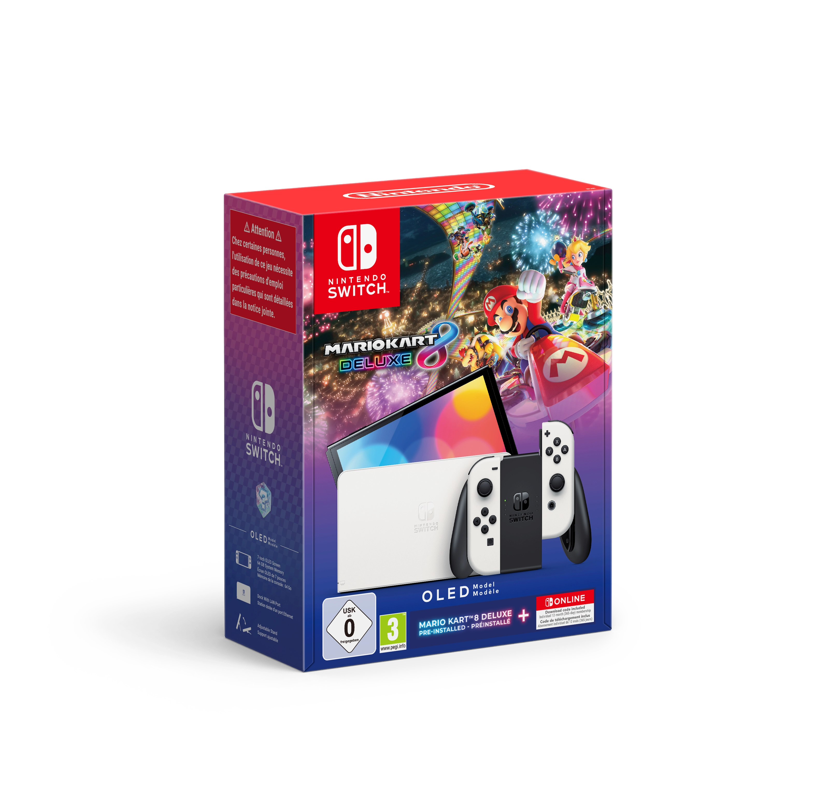 Switch - OLED-Modell (weiß) + Mario Kart 8 Deluxe