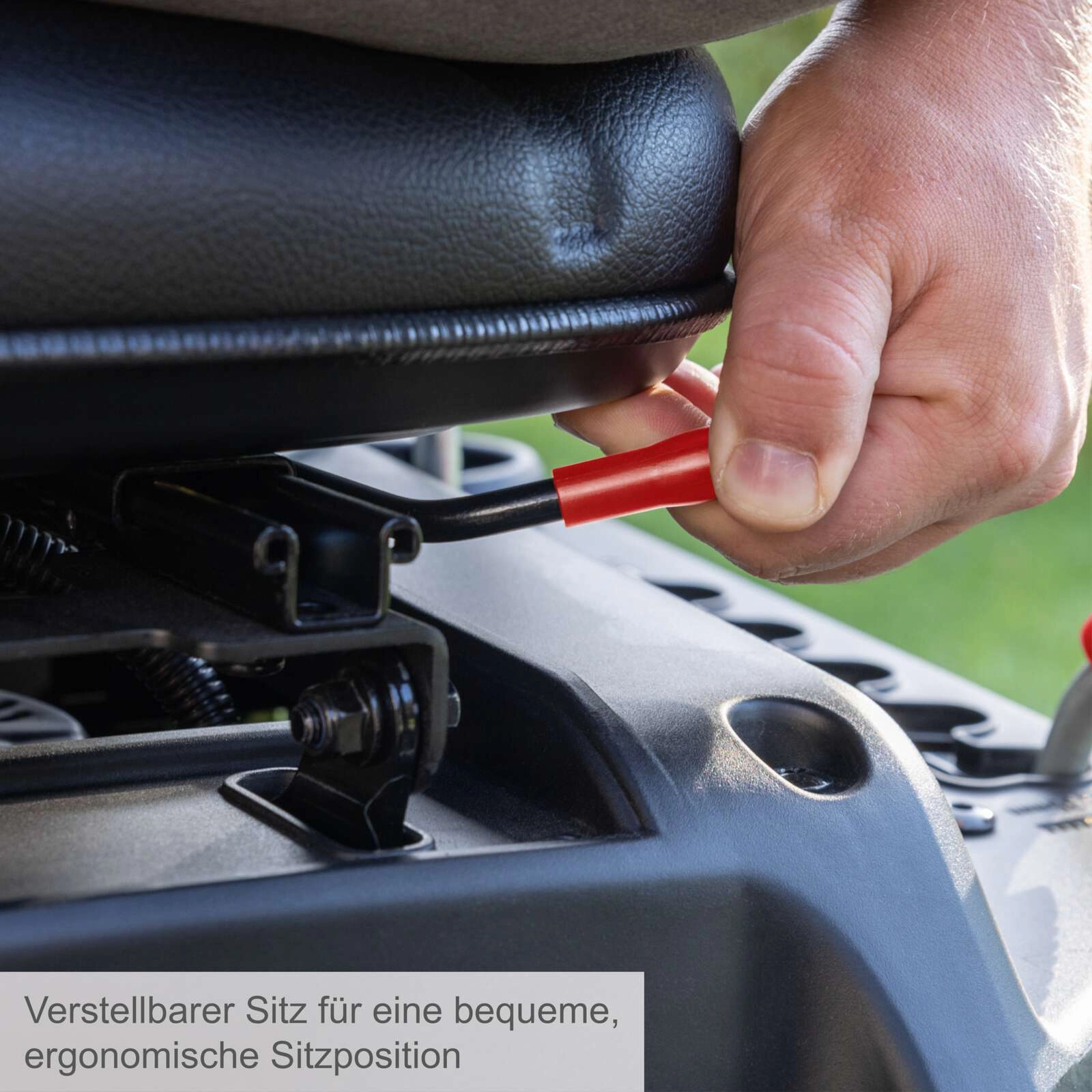 Benzin-Aufsitzrasenmäher MR225-61 Scheppach - 6,0PS | 61cm Schnittbreite | 150L Fangsack | Elektro-Start | 4 Vorwärtsgänge