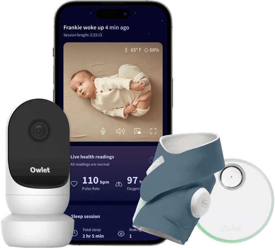 Owlet Cam 2 + Dream Sock Bedtime Blue OW-DSDUO-BL