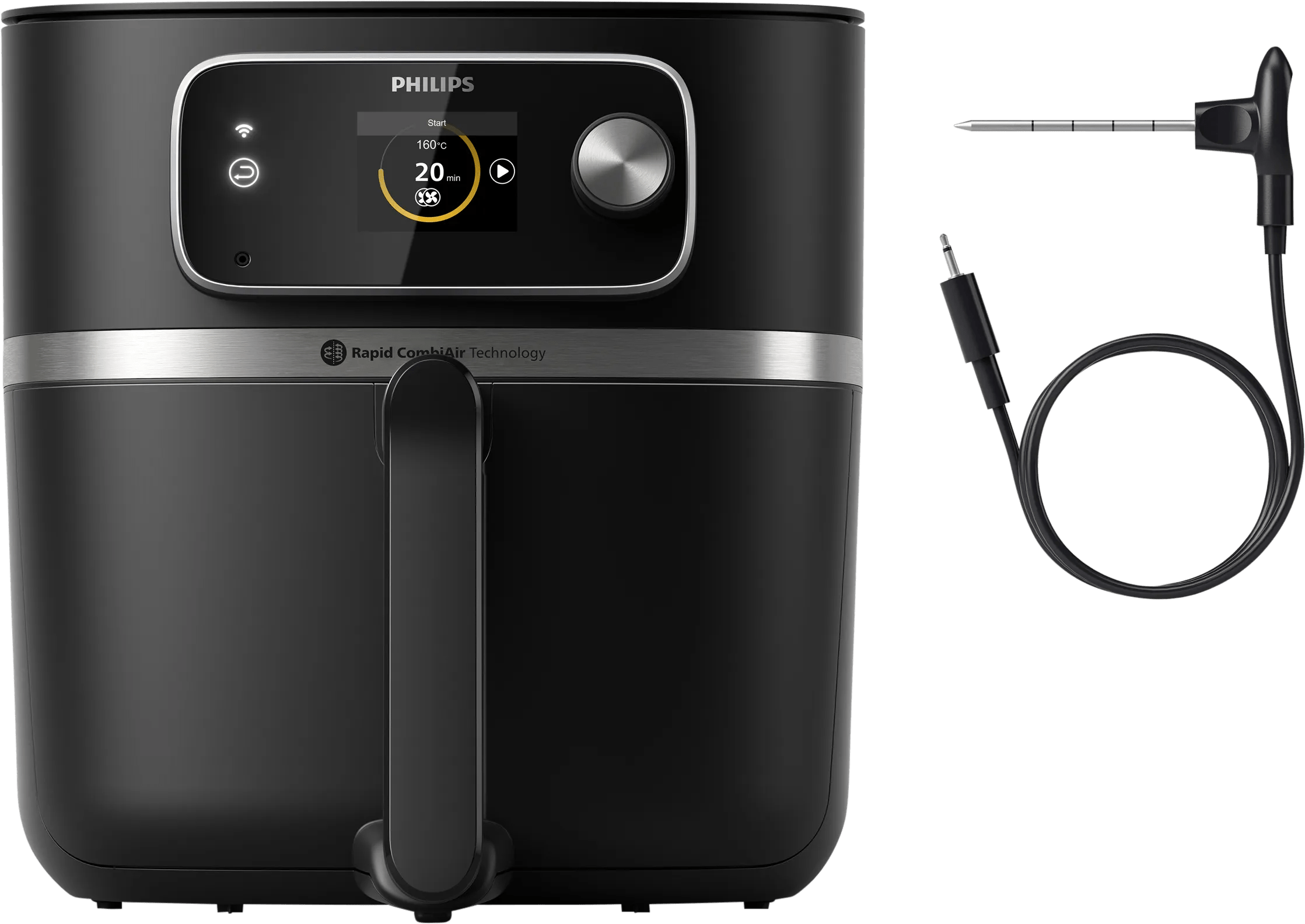Philips Airfryer XXL Connected HD9880/90 + Lebensmittelthermometer