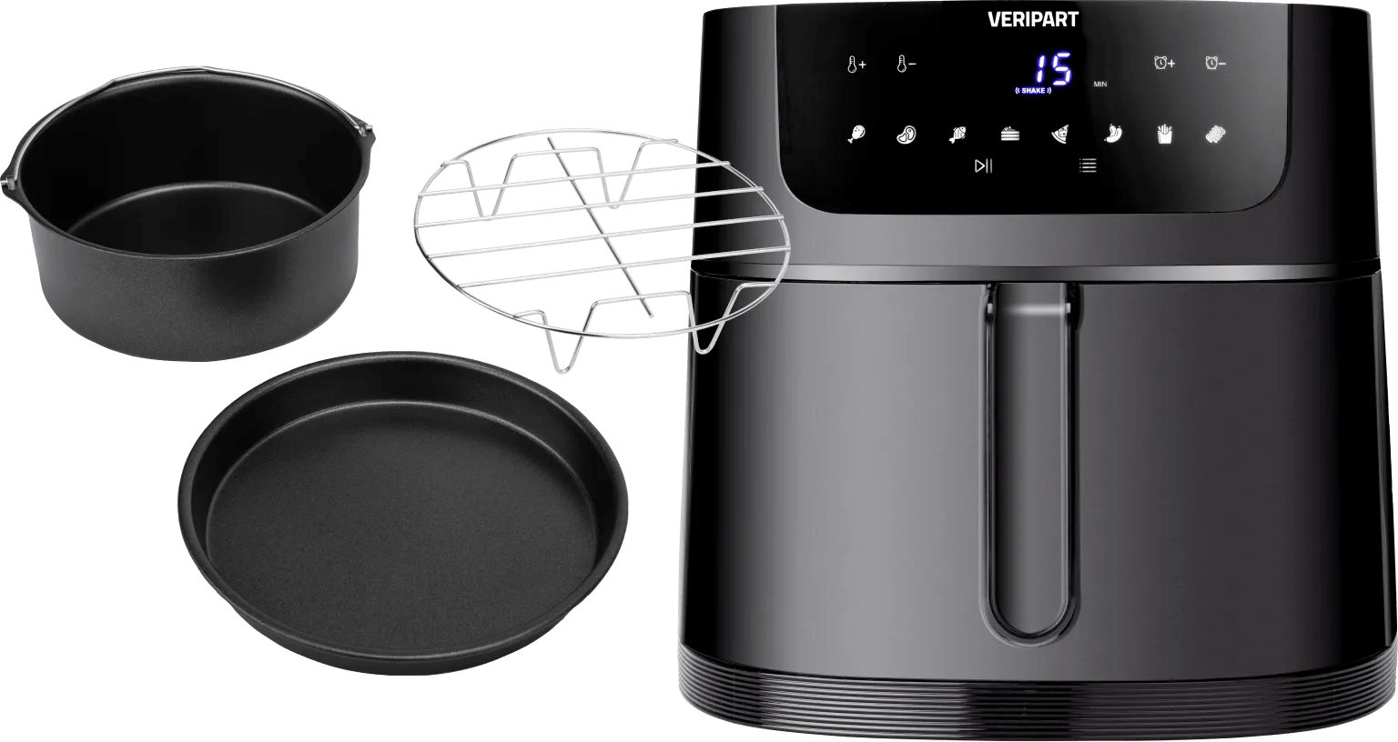 Veripart Heißluftfritteuse XL + Zubehörset