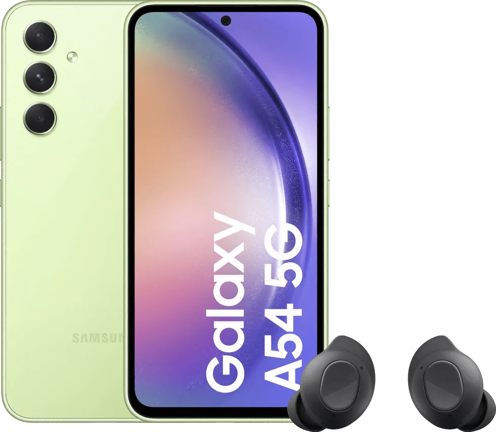 Samsung Galaxy A54 128GB Grün 5G + Samsung Galaxy Buds FE Schwarz