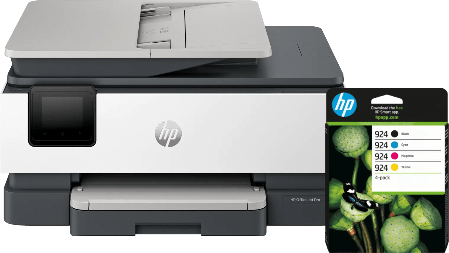 HP OfficeJet Pro 8124e + 1 Satz Reservepatronen