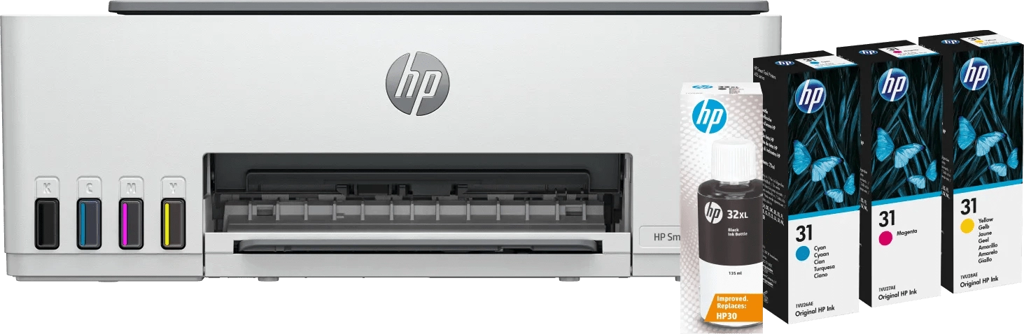 HP Smart Tank 5105 + 1 Satz Reservetintenflaschen