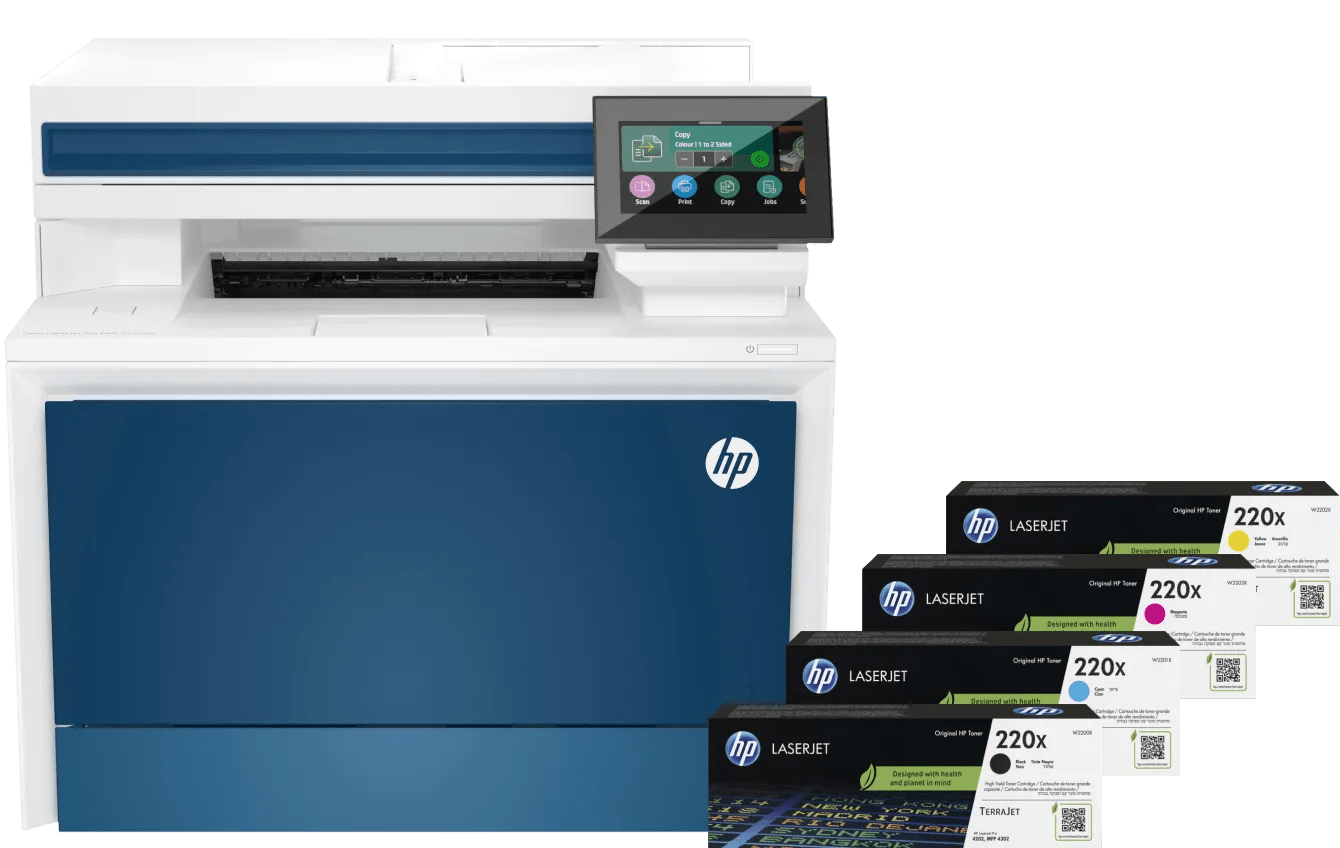 HP Color LaserJet Pro MFP 4302dw + 1 XL-Toner-Ersatzset