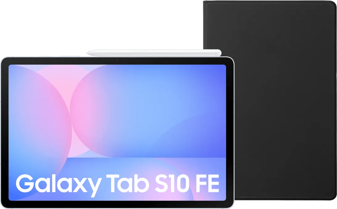 Samsung Galaxy Tab S10 FE 10,9 Zoll 256GB Wi-Fi Hellblau + BlueBuilt Book Case Schwarz