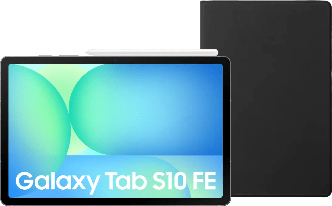 Samsung Galaxy Tab S10 FE 10,9 Zoll 256GB Wi-Fi Grau + BlueBuilt Book Case Schwarz