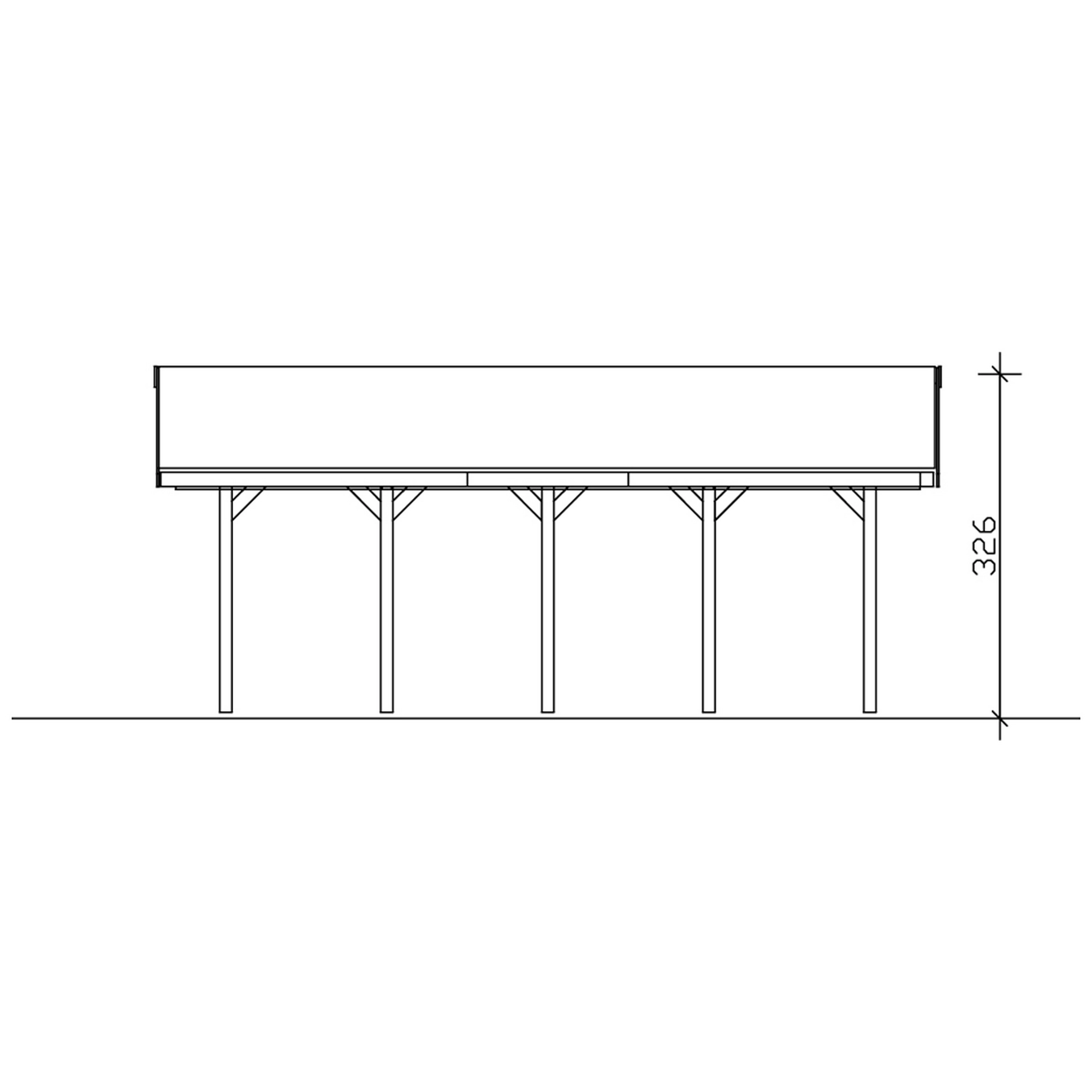 Carport Wallgau 430 x 750cm