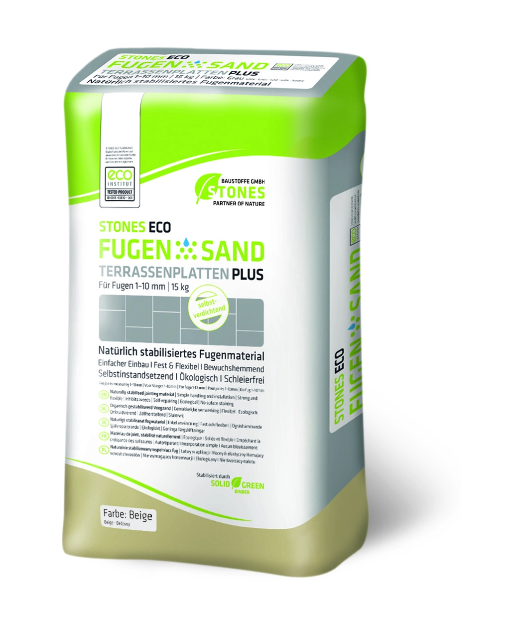 Eco Fugensand Terrassenplatten plus 1-10 mm 15 kg