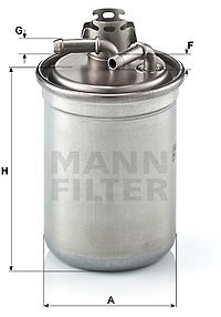 MANN-FILTER Kraftstofffilter WK 823/3 x Leitungsfilter,Spritfilter VW,SKODA,SEAT,POLO (9N_),Polo Limousine (9A4, 9A2, 9N2, 9A6),Polo Limousine (9N4)