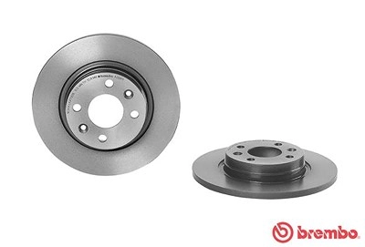 BREMBO Bremsscheibe 08.A268.11 Bremsscheiben,Scheibenbremsen RENAULT,DACIA,SMART,TWINGO I (C06_),TWINGO II (CN0_),TWINGO I Kasten (S06_)