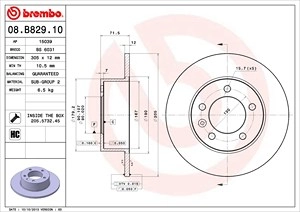 BREMBO Bremsscheibe 08.B829.10 Bremsscheiben,Scheibenbremsen OPEL,RENAULT,NISSAN,Movano B Kastenwagen (X62),Movano B Bus (X62)