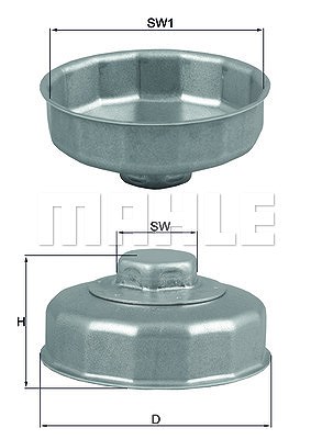 MAHLE ORIGINAL Ölfilterschlüssel OCS 1