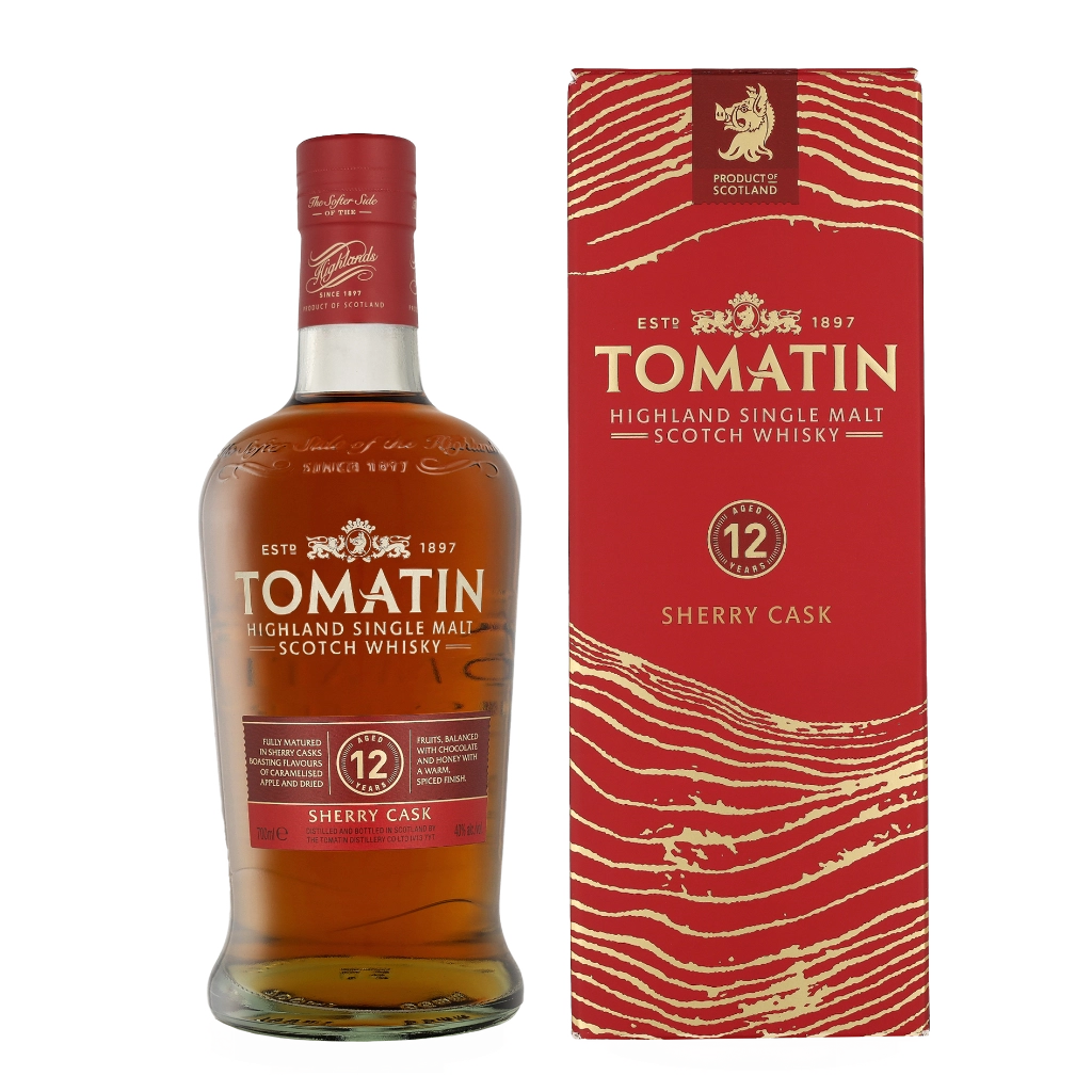 Tomatin 12 Years Sherry Cask 70cl Whisky Geschenkverpackung
