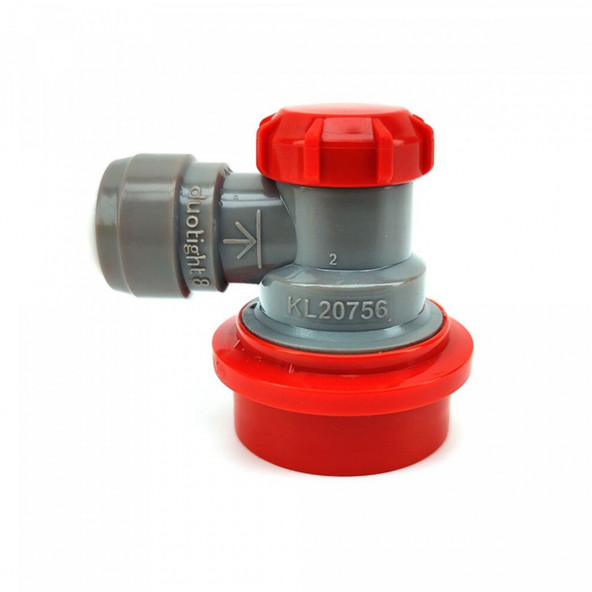 Duotight 9,5 mm (3/8") auf Ball-Lock-Steckkupplung (Gas)