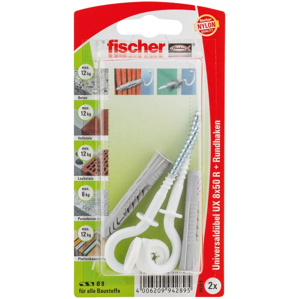 Universaldübel UX RH N, 4 Stück