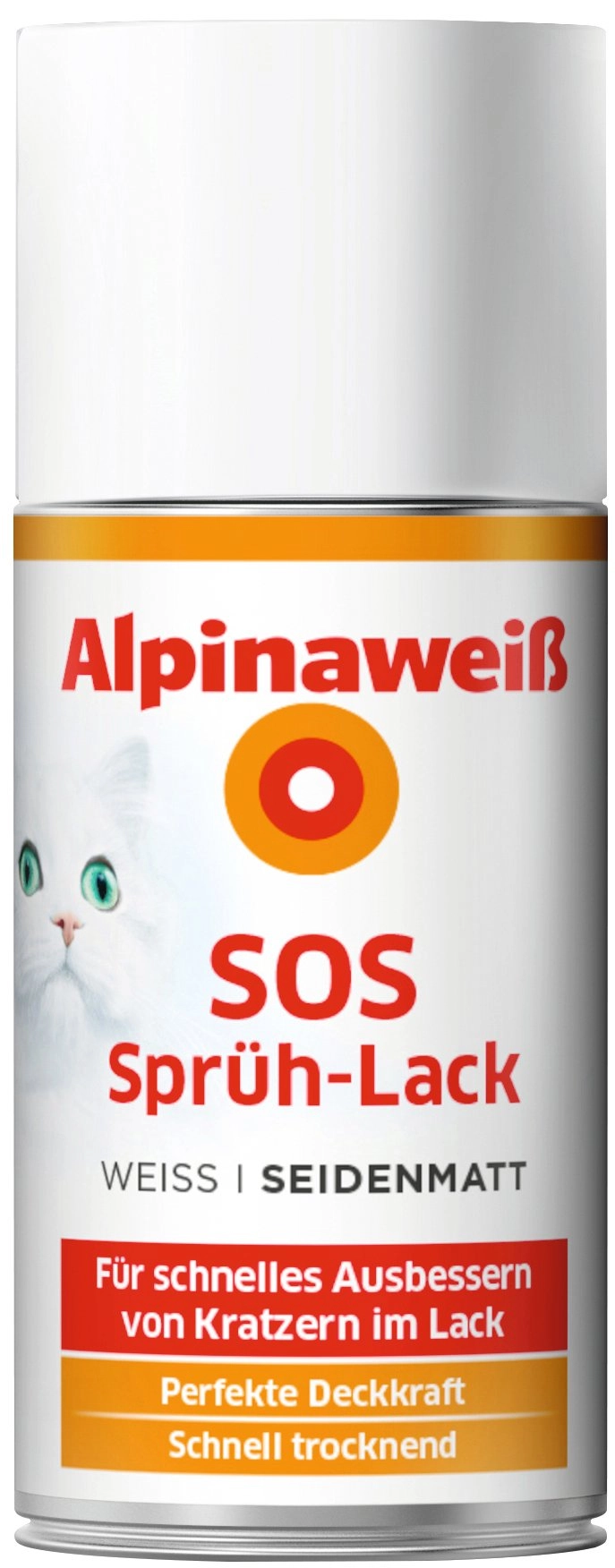 Alpinaweiß SOS Sprüh-Lack 150ml seidenmatt