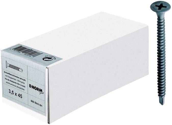 Schnellbauschraube Bohrspitze 3,5x 45 HP E-NORMpro 1000 Stück