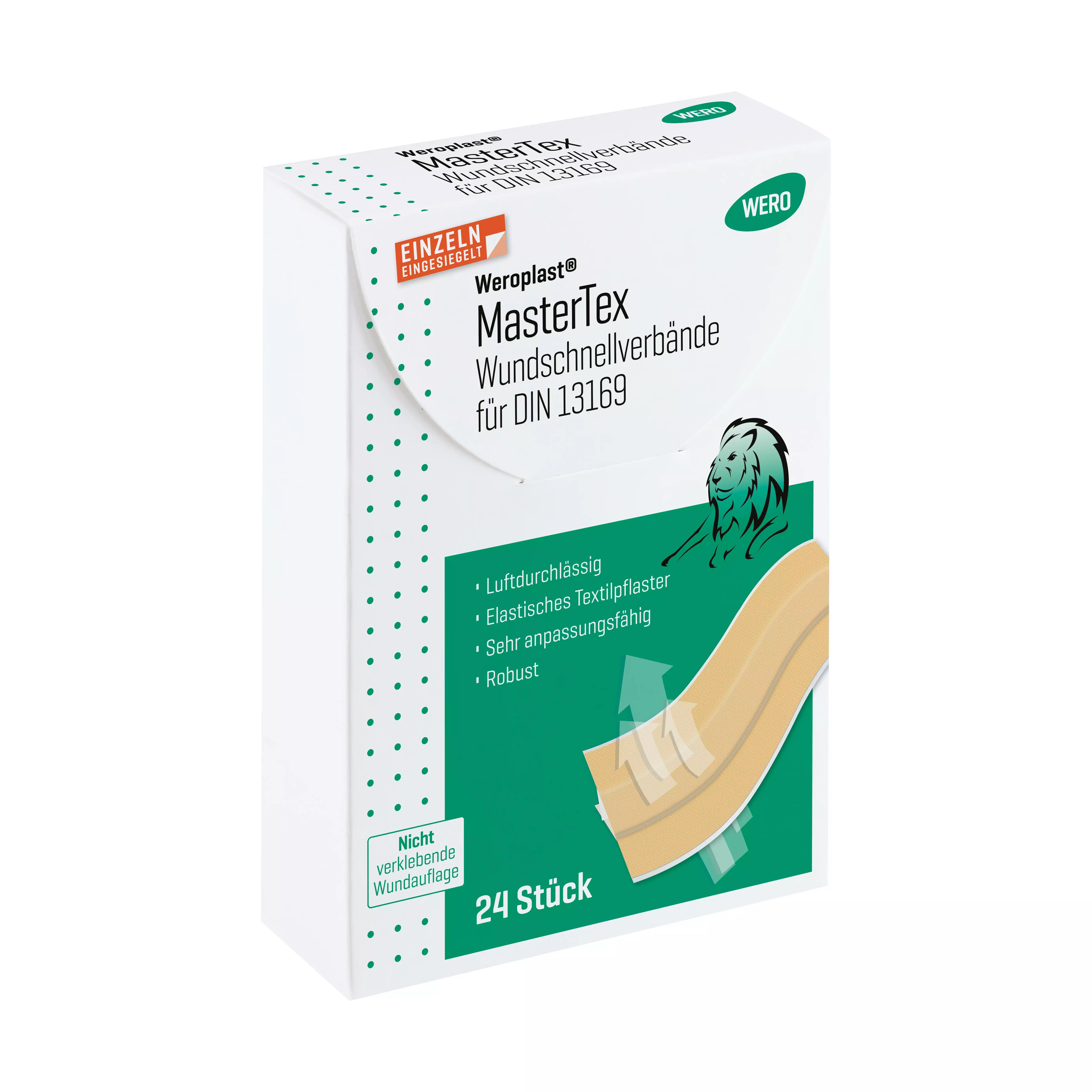 Pflasterset Weroplast® MasterTex - Wundschnellverbände DIN 13169 / 14142