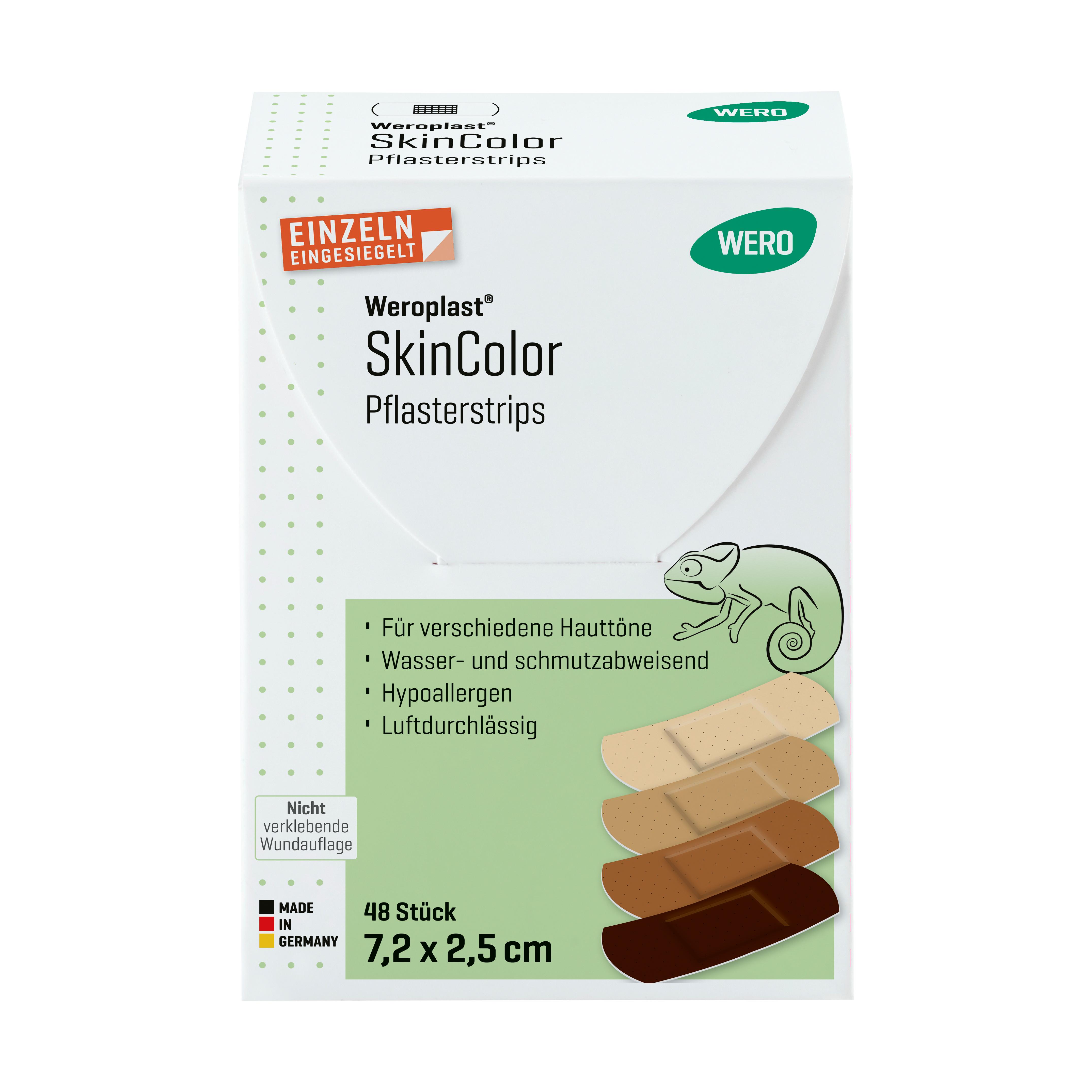 Weroplast® SkinColor Pflasterstrips Mix, 48 Stk