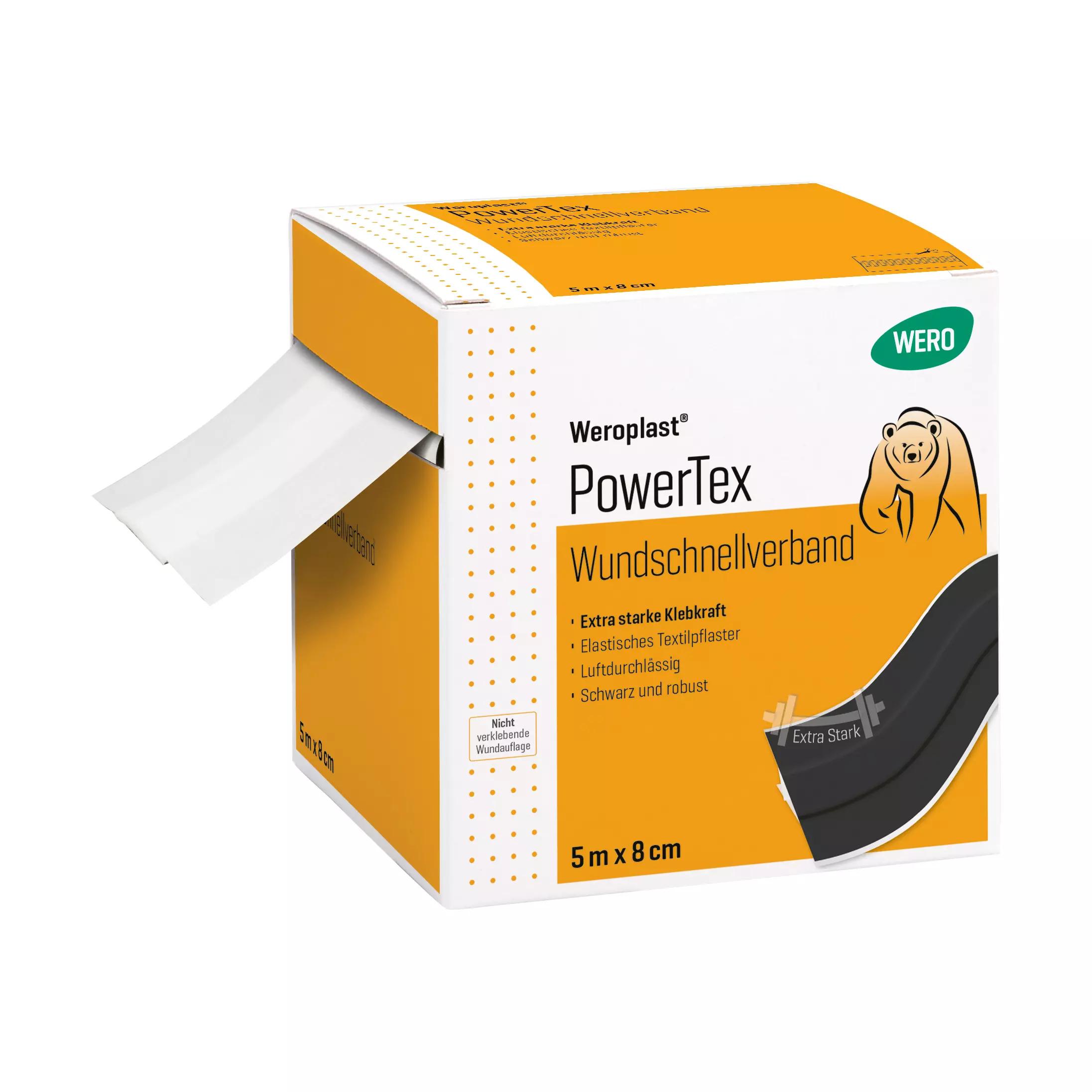 Wundschnellverband Weroplast® PowerTex - 8 cm, 5 m