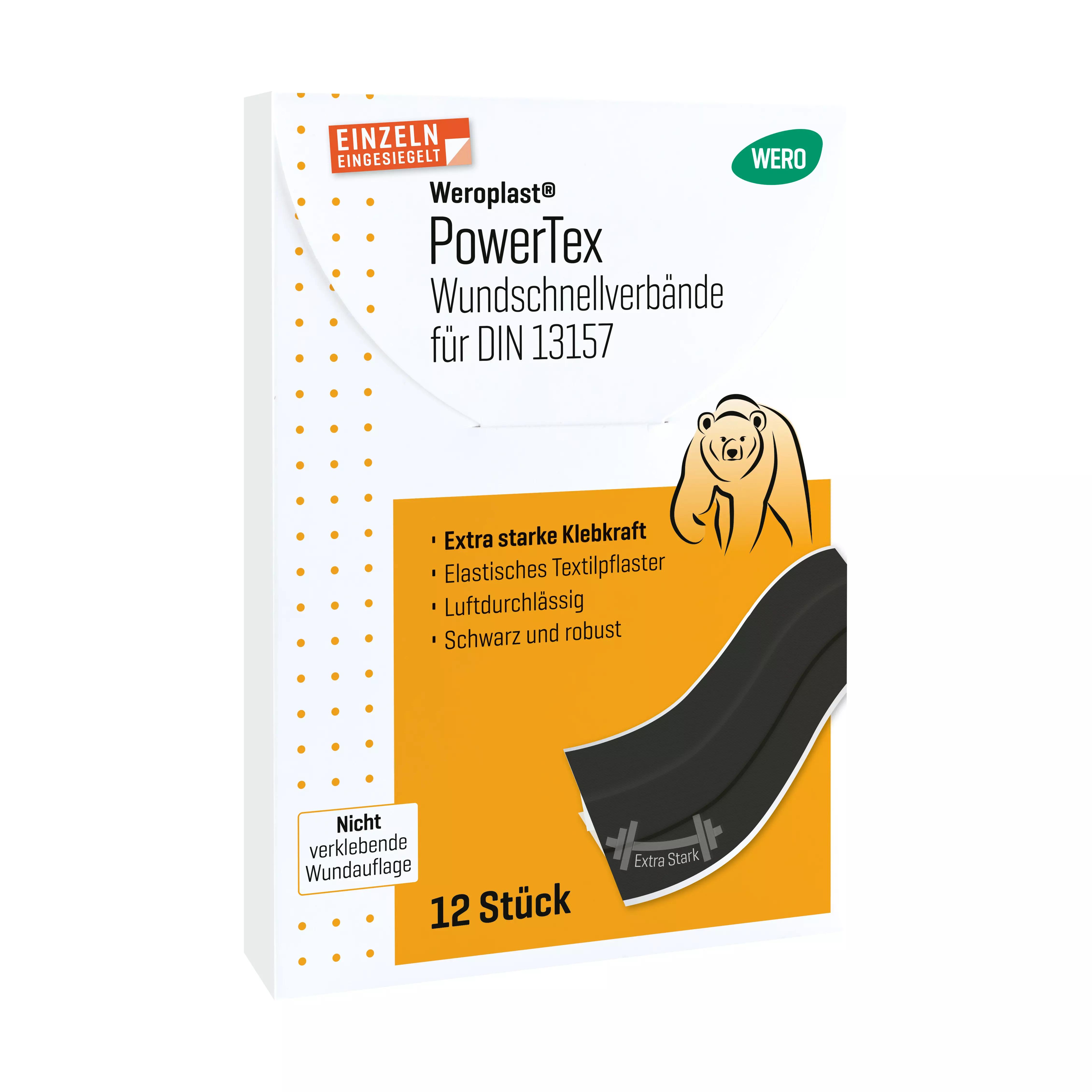 Weroplast® PowerTex Pflaster - Wundschnellverbände DIN 13157