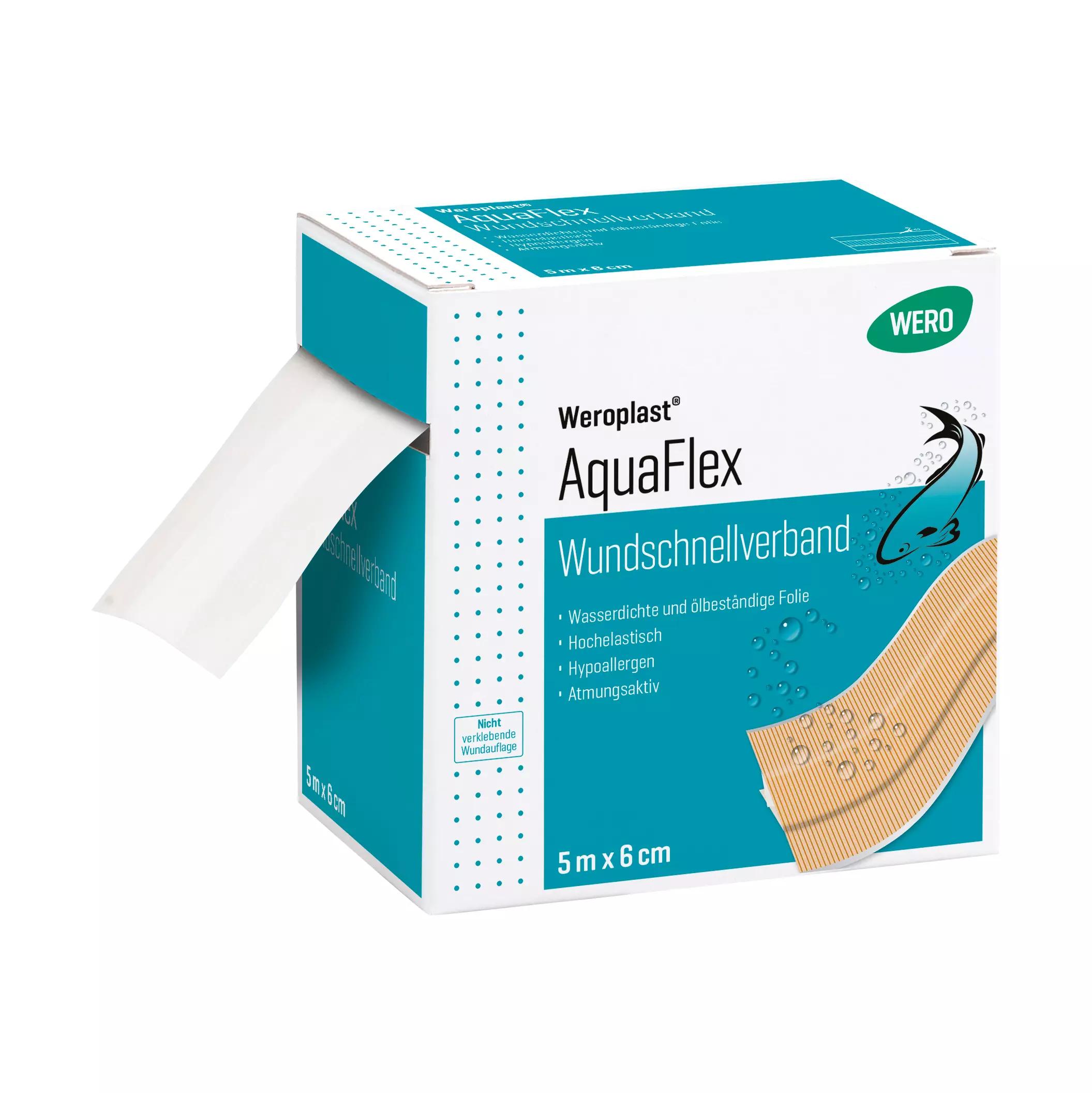 Wundschnellverband Weroplast® AquaFlex - 6 cm, 5 m